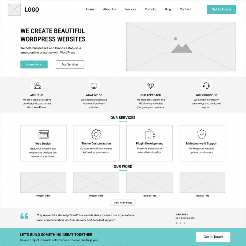 WordPress Brochure Website