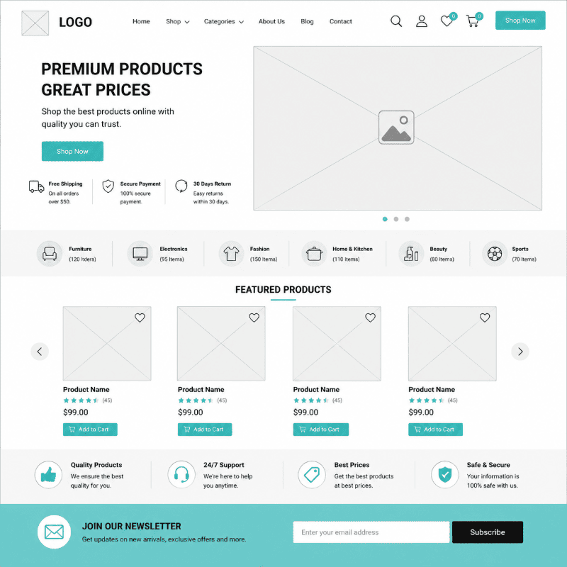 WordPress Ecommerce Website