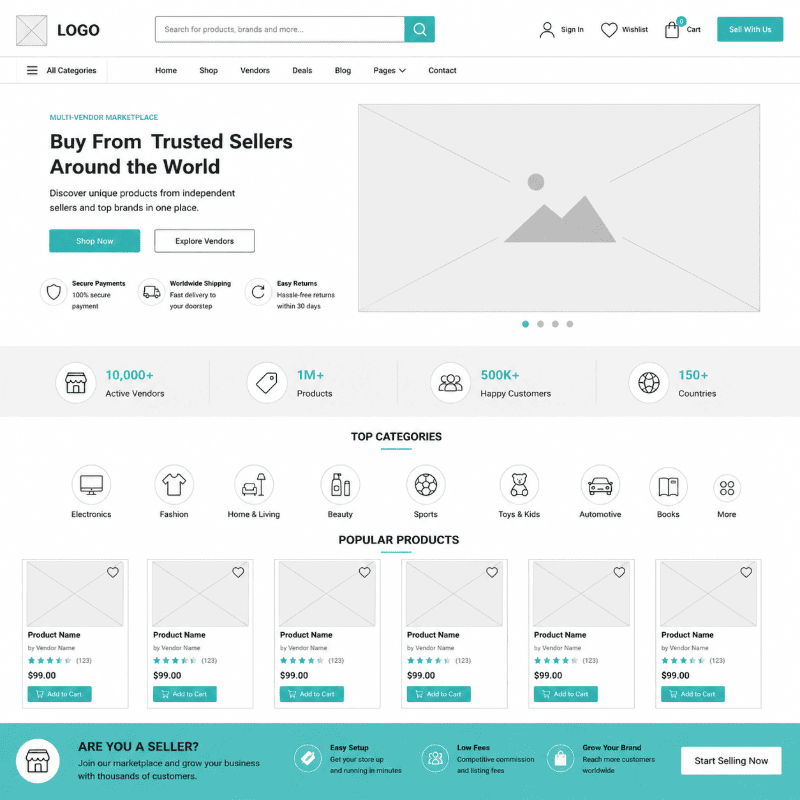 WordPress Marketplace Website