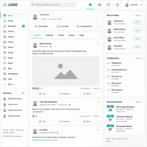 WordPress Social Media Website
